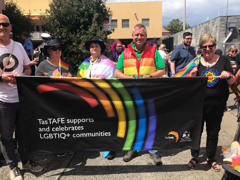 Tastafe Students And Staff Support Pride Parade Tastafe