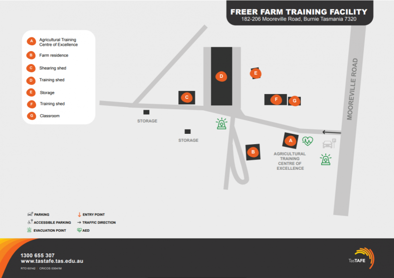 Freer Farm Campus Map 