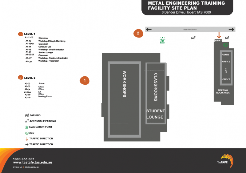 Bender Drive Campus Map