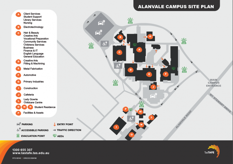 Alanvale Campus map